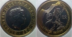 2 pounds (XVII Manchester Commonwealth Games - Northern Ireland) from United Kingdom
