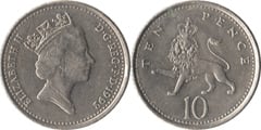 10 pence (Reduced size) from United Kingdom