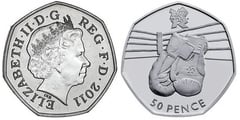 50 pence (JJ.OO. de Londres 2012-Boxeo) from United Kingdom