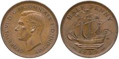 1/2 penny (George VI) from United Kingdom