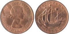 1/2 penny (Elizabeth II) from United Kingdom