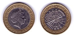2 pounds (400th Anniversary of The Gunpowder Plot) from United Kingdom