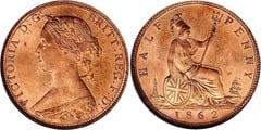 1/2 penny from United Kingdom
