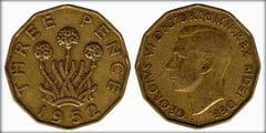 3 pence (Three pence) (George VI) from United Kingdom