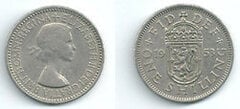 1 shilling (Elizabeth II) (Escudo Inglés - 1 León) from United Kingdom
