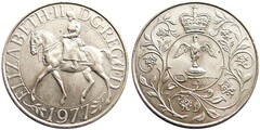 25 pence (Silver Jubilee of the reign of Isabel II) from United Kingdom