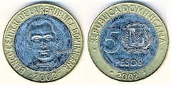 5 pesos from Dominican Republic