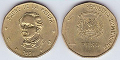 1 peso from Dominican Republic