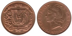 1 centavo from Dominican Republic