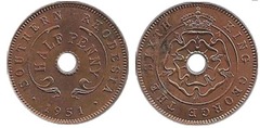 1/2 penny from South Rhodesia