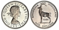1 shilling from Rhodesia & Nyasaland