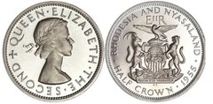 ½ crown from Rhodesia & Nyasaland