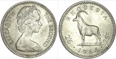 2½ shillings (25 cents) from Rhodesia