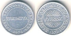 1/2 franc from Rwanda