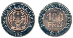 100 francs from Rwanda