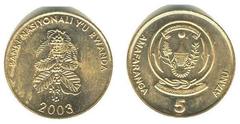 5 francs from Rwanda