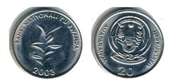 20 francs from Rwanda