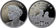 50 bani (100th Anniversary of the Completion of the Great Union - Queen Mary) from Romania