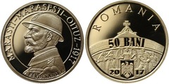 50 bani (100th Anniversary Victory of Mărăşti - King Ferdinand I) from Romania