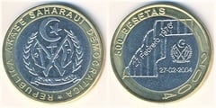 500 pesetas (28 Aniversario de la Rep.Saharaui)) from Sahara