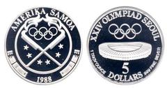 5 dollars (XXIV Olympiads-Seoul) from American Samoa