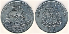 1 tala (Discovery of Samoa-1722) from Samoa