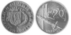 20 lire from San Marino