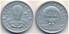 1 lira (Thales of Miletus) from San Marino