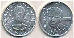 1.000 lire (Karl Popper) from San Marino