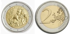 2 euro (500 Aniversario del Nacimiento de Tintoretto) from San Marino