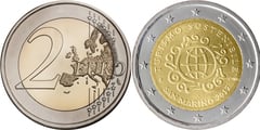 2 euro (Año Internacional del Turismo para el Desarrollo) from San Marino