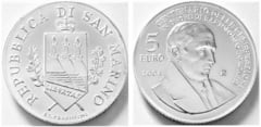5 euro (100th Anniversary Celebration in Honor of Bartolomeo Borghesi) from San Marino