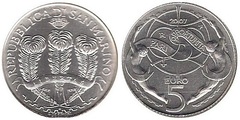 5 euro (Igualdad de Oportunidades) from San Marino