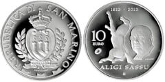 10 euro (100 Aniversario del Nacimiento de Aligi Sassu) from San Marino