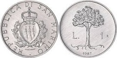 1 lire (Ciudad de Faetano) from San Marino