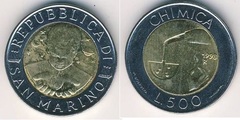 500 lire (Chemistry) from San Marino