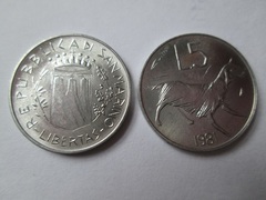 5 lire from San Marino