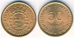 50 centavos from São Tomé and Príncipe