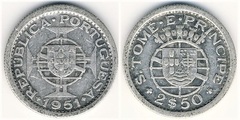 2.50 escudos from São Tomé and Príncipe