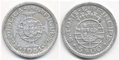 5 escudos from São Tomé and Príncipe