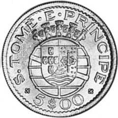 5 escudos from São Tomé and Príncipe