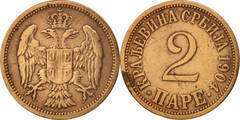 2 pare (Milan I) from Serbia