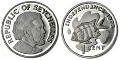 1 centavo (Independencia) from Seychelles