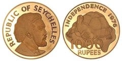 1.000 rupees (Independence) from Seychelles