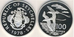 100 rupees (Conservación) from Seychelles