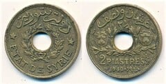 2 1/2  piastres (French Protectorate) from Syria