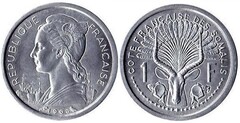 1 franc from French Somalia