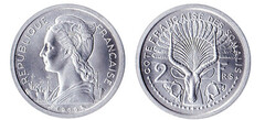 2 francs from French Somalia