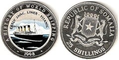 25 shillings (RMS Titanic) from Somalia