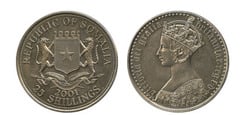 25 shillings (Reina Victoria) from Somalia